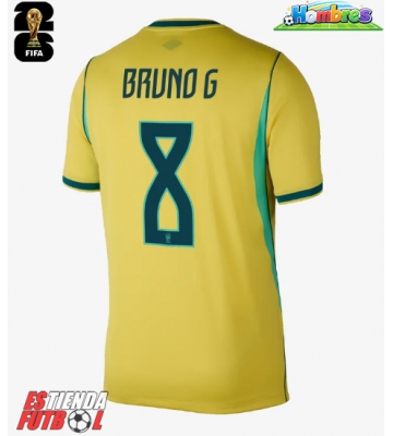 Brasil Bruno Guimaraes #8 Primera Equipación Mundial 2026 Manga Corta Brasil Bruno Guimaraes #8 Primera Equipación Mundial 2026 Manga Corta